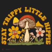 Stay Trippy Little Hippy Mushroom Flowers Women's Sweatshirt thumb 2