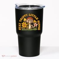 Stay Trippy Little Hippy Mushroom Flowers Tumbler thumb 0