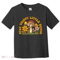 Stay Trippy Little Hippy Mushroom Flowers Toddler T-Shirt thumb 0