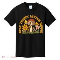 Stay Trippy Little Hippy Mushroom Flowers Kids T-Shirt thumb 0