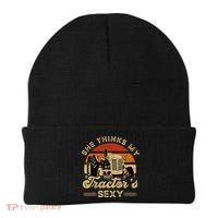 She think my tractor's sexy Farming Farmer Farm Farmer Beanie thumb 0