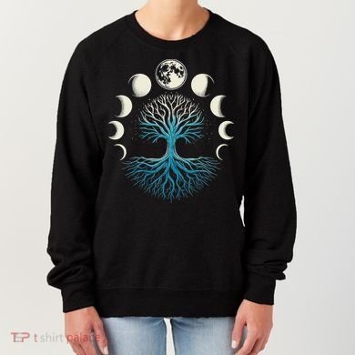 Spiritual Tree Moon Phases Yoga Women's Sweatshirt