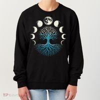 Spiritual Tree Moon Phases Yoga Women's Sweatshirt thumb 0