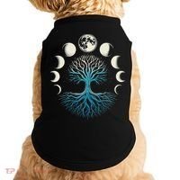 Spiritual Tree Moon Phases Yoga Doggie Tank thumb 0