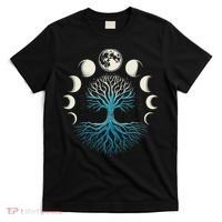 Spiritual Tree Moon Phases Yoga T-Shirt thumb 0