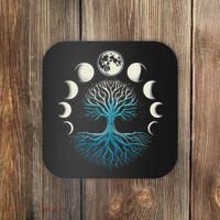 Spiritual Tree Moon Phases Yoga Coaster thumb 0
