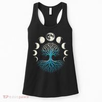 Spiritual Tree Moon Phases Yoga Women's Tank Top thumb 0