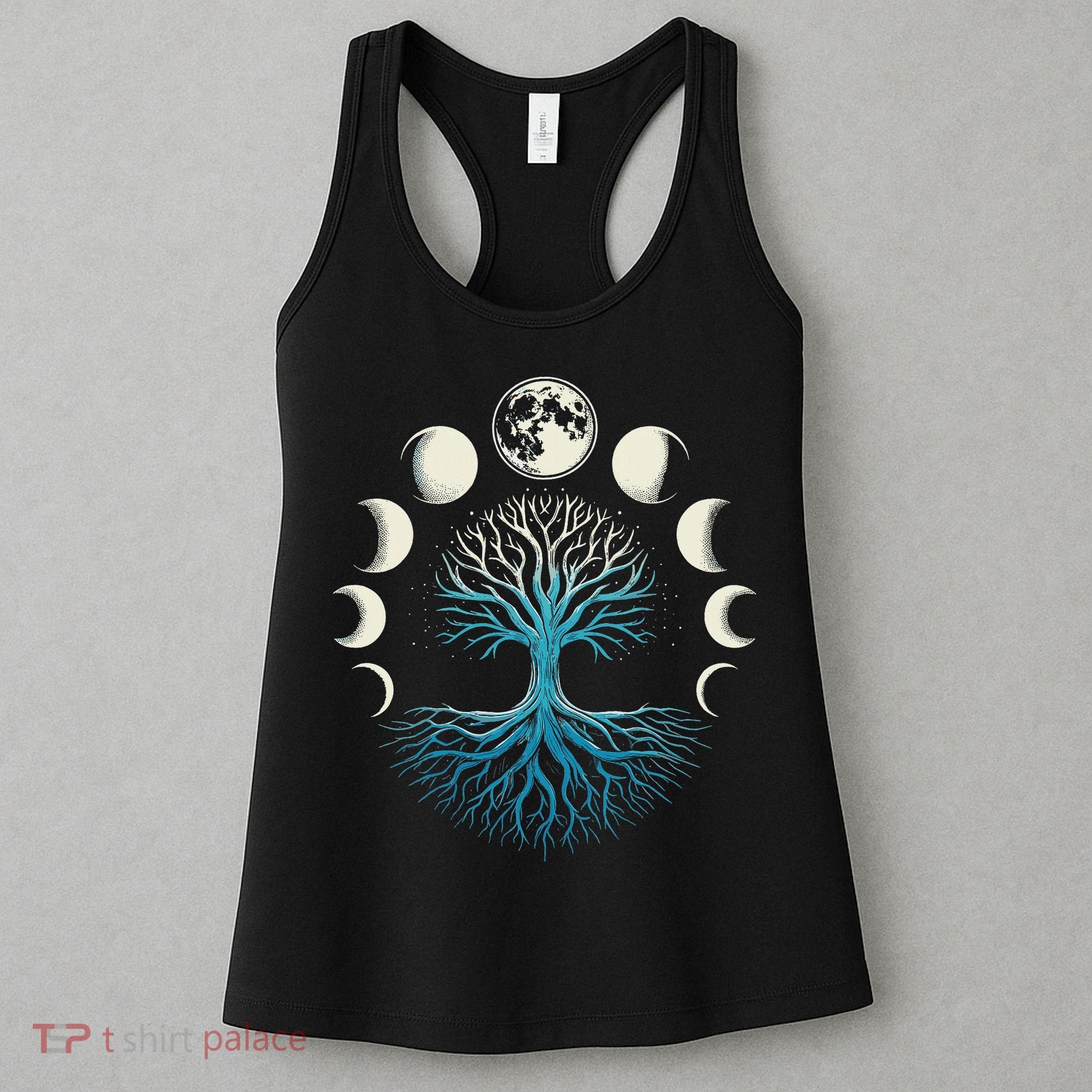 Spiritual Tree Moon Phases Yoga Women's Tank Top