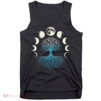 Spiritual Tree Moon Phases Yoga Tank Top thumb 0