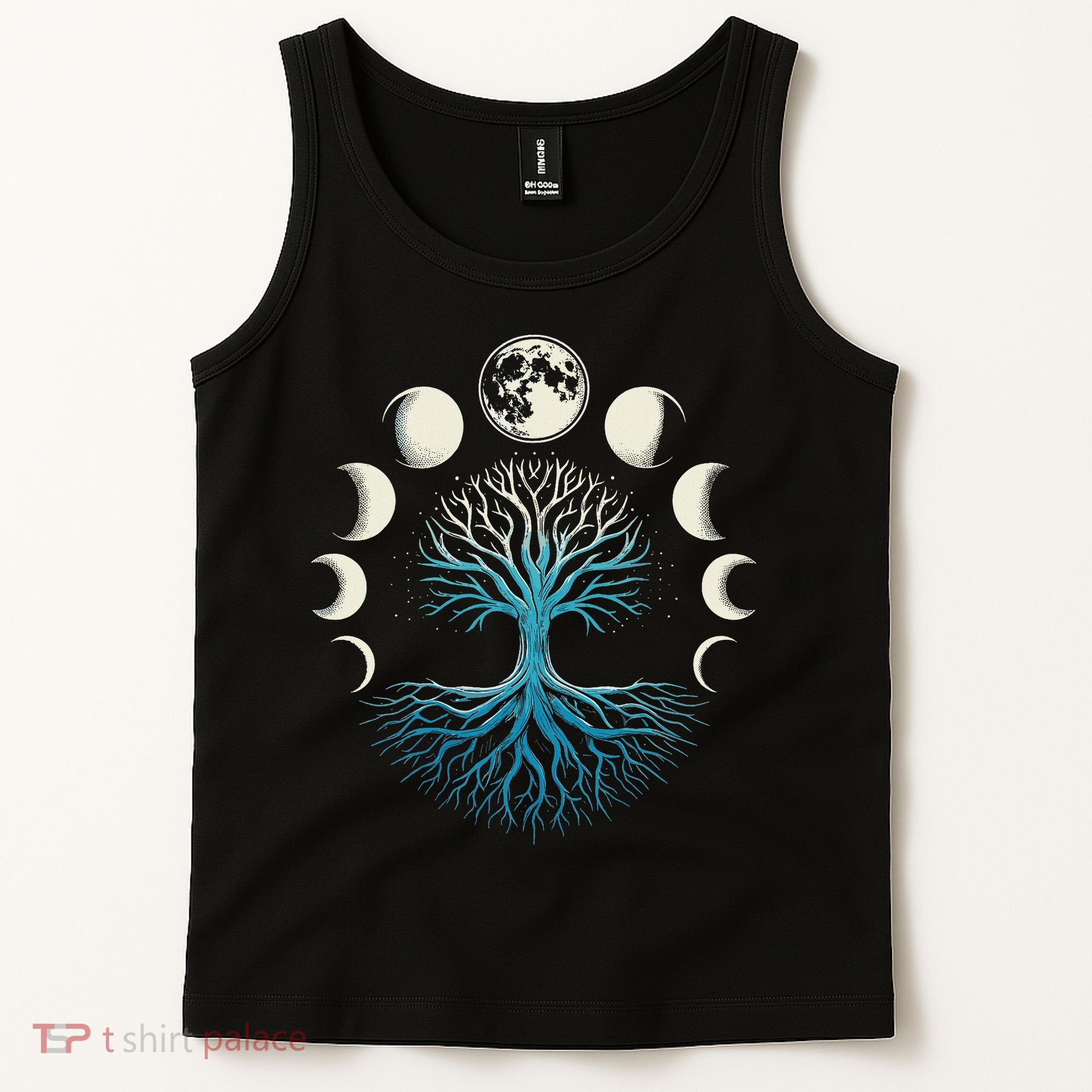 Spiritual Tree Moon Phases Yoga Tank Top