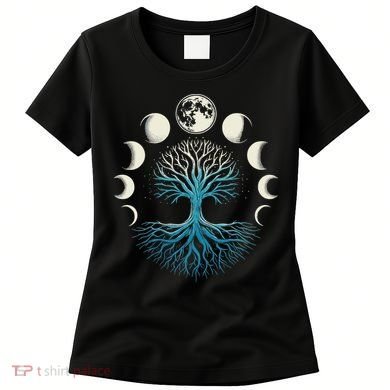 Spiritual Tree Moon Phases Yoga Women's T-Shirt