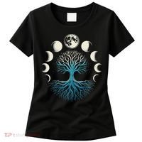 Spiritual Tree Moon Phases Yoga Women's T-Shirt thumb 0