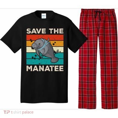 Save The Manatee Vintage Climate Change Earth Day Pajama Set