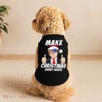 Santa Trump Make Christmas Great Again Family Matching Gift Doggie Tank thumb 2