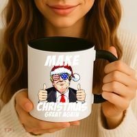 Santa Trump Make Christmas Great Again Family Matching Gift Coffee Mug thumb 3