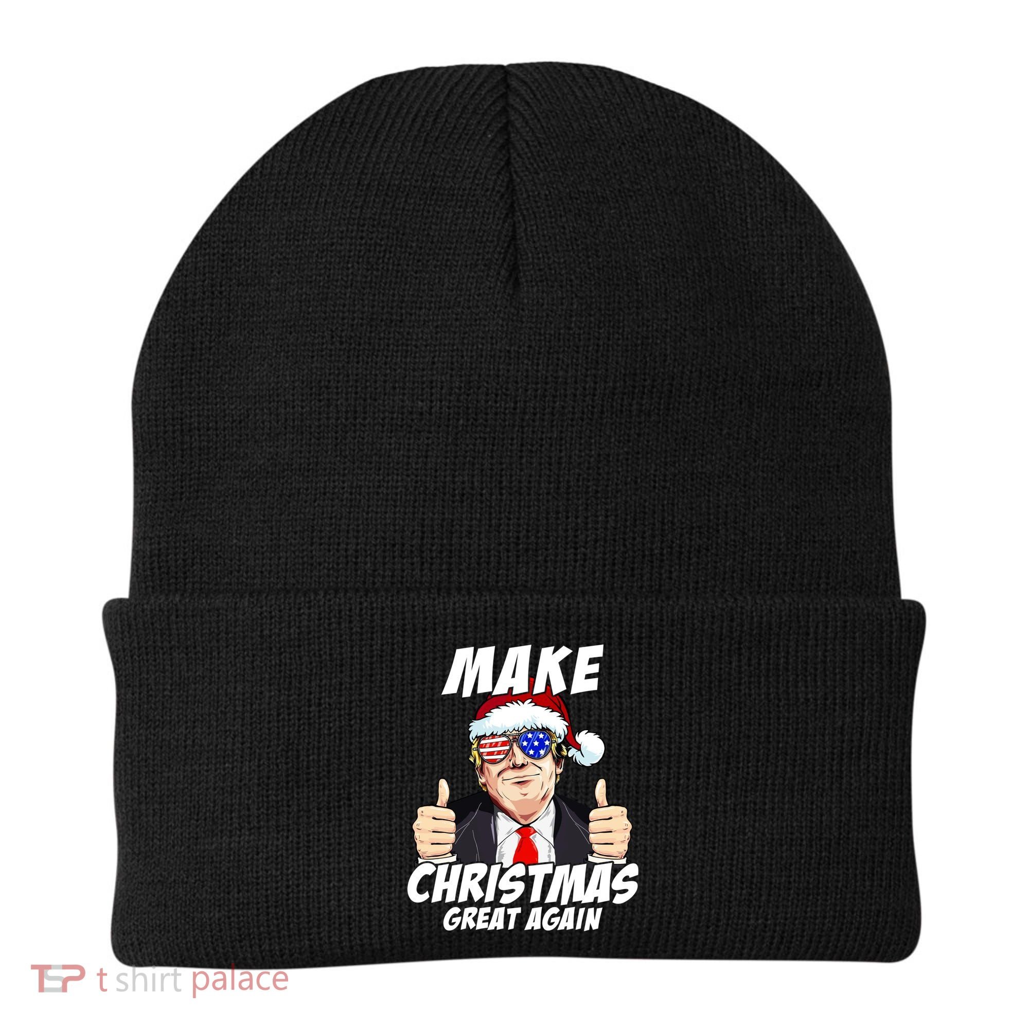 Santa Trump Make Christmas Great Again Family Matching Gift Beanie