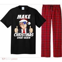 Santa Trump Make Christmas Great Again Family Matching Gift Pajama Set thumb 0