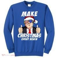 Santa Trump Make Christmas Great Again Family Matching Gift Sweatshirt thumb 0