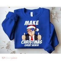 Santa Trump Make Christmas Great Again Family Matching Gift Sweatshirt thumb 2