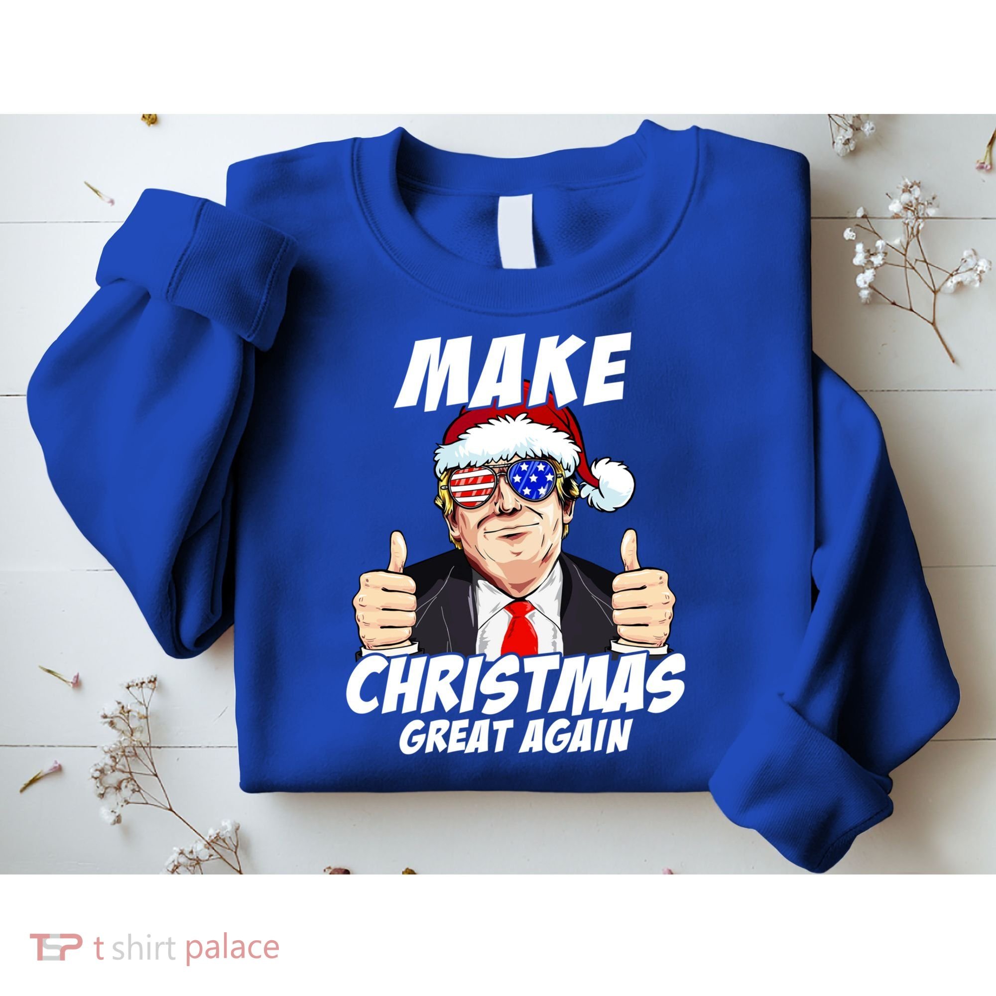 Santa Trump Make Christmas Great Again Family Matching Gift Sweatshirt