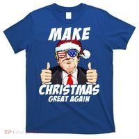 Santa Trump Make Christmas Great Again Family Matching Gift T-Shirt thumb 0