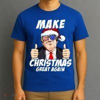 Santa Trump Make Christmas Great Again Family Matching Gift T-Shirt thumb 3