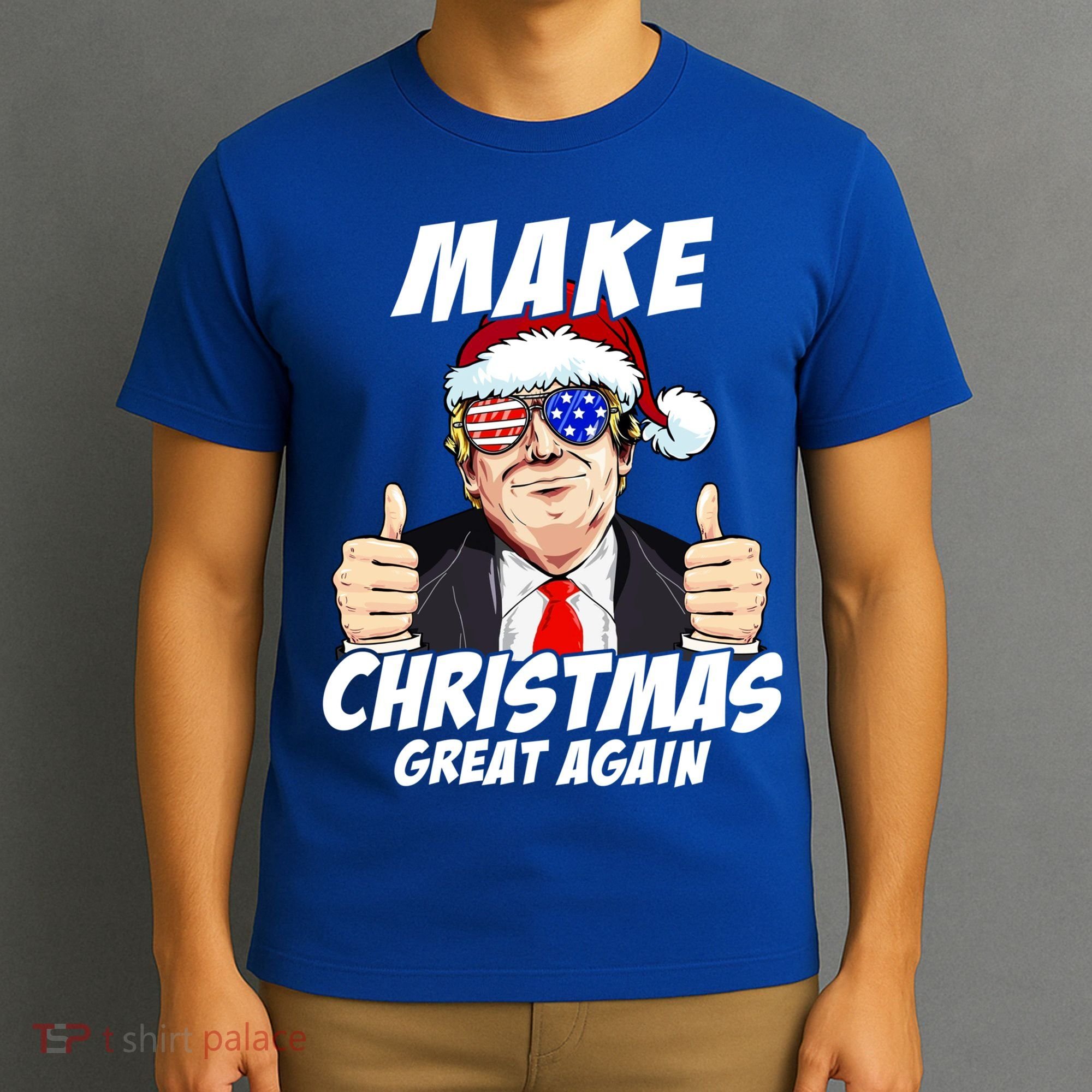 Santa Trump Make Christmas Great Again Family Matching Gift T-Shirt
