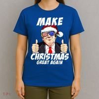 Santa Trump Make Christmas Great Again Family Matching Gift T-Shirt thumb 4