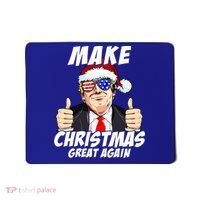 Santa Trump Make Christmas Great Again Family Matching Gift Mousepad thumb 0
