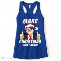 Santa Trump Make Christmas Great Again Family Matching Gift Women's Tank Top thumb 0