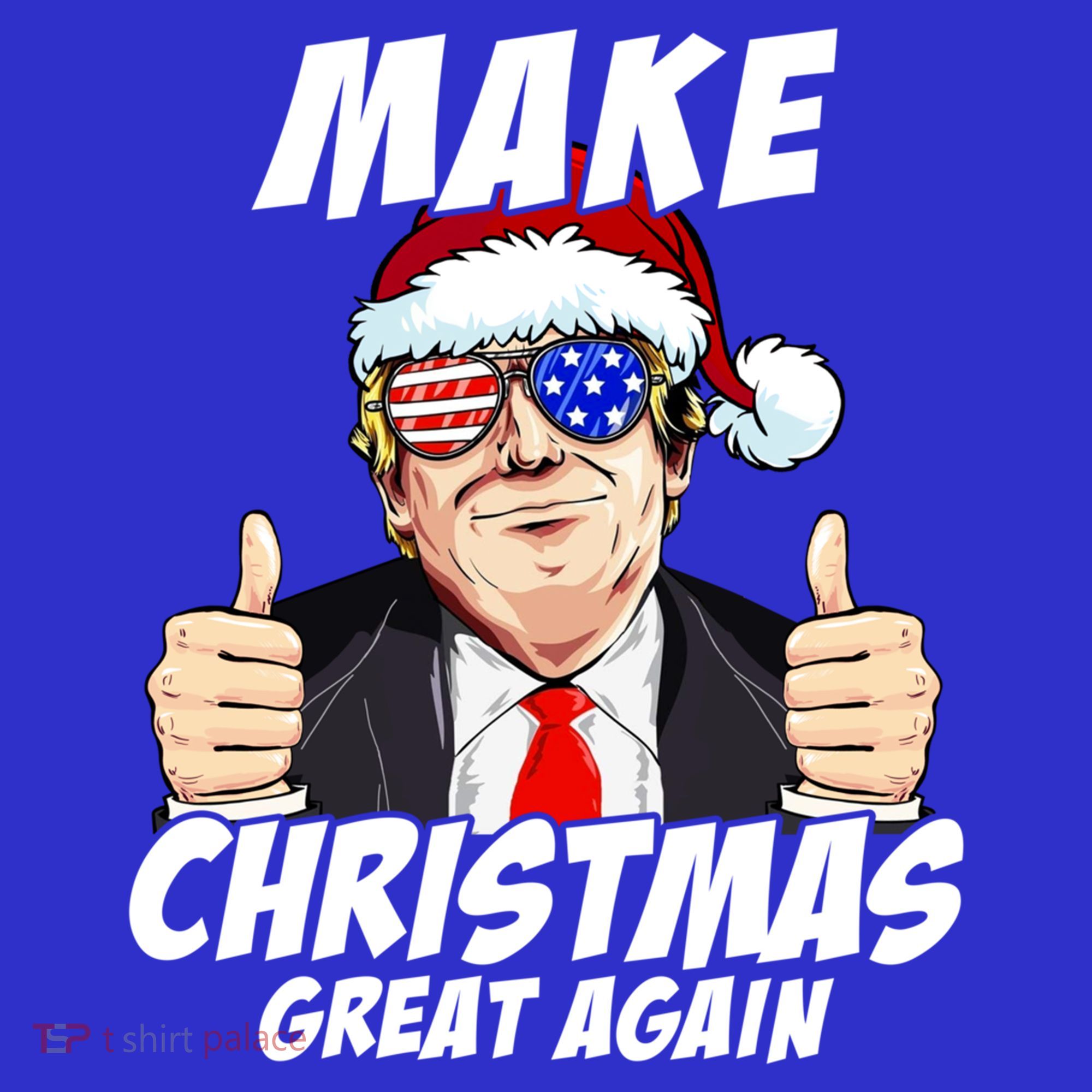 Santa Trump Make Christmas Great Again Family Matching Gift Women's Tank Top