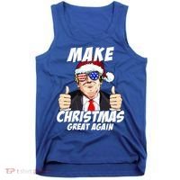 Santa Trump Make Christmas Great Again Family Matching Gift Tank Top thumb 0