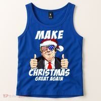 Santa Trump Make Christmas Great Again Family Matching Gift Tank Top thumb 2