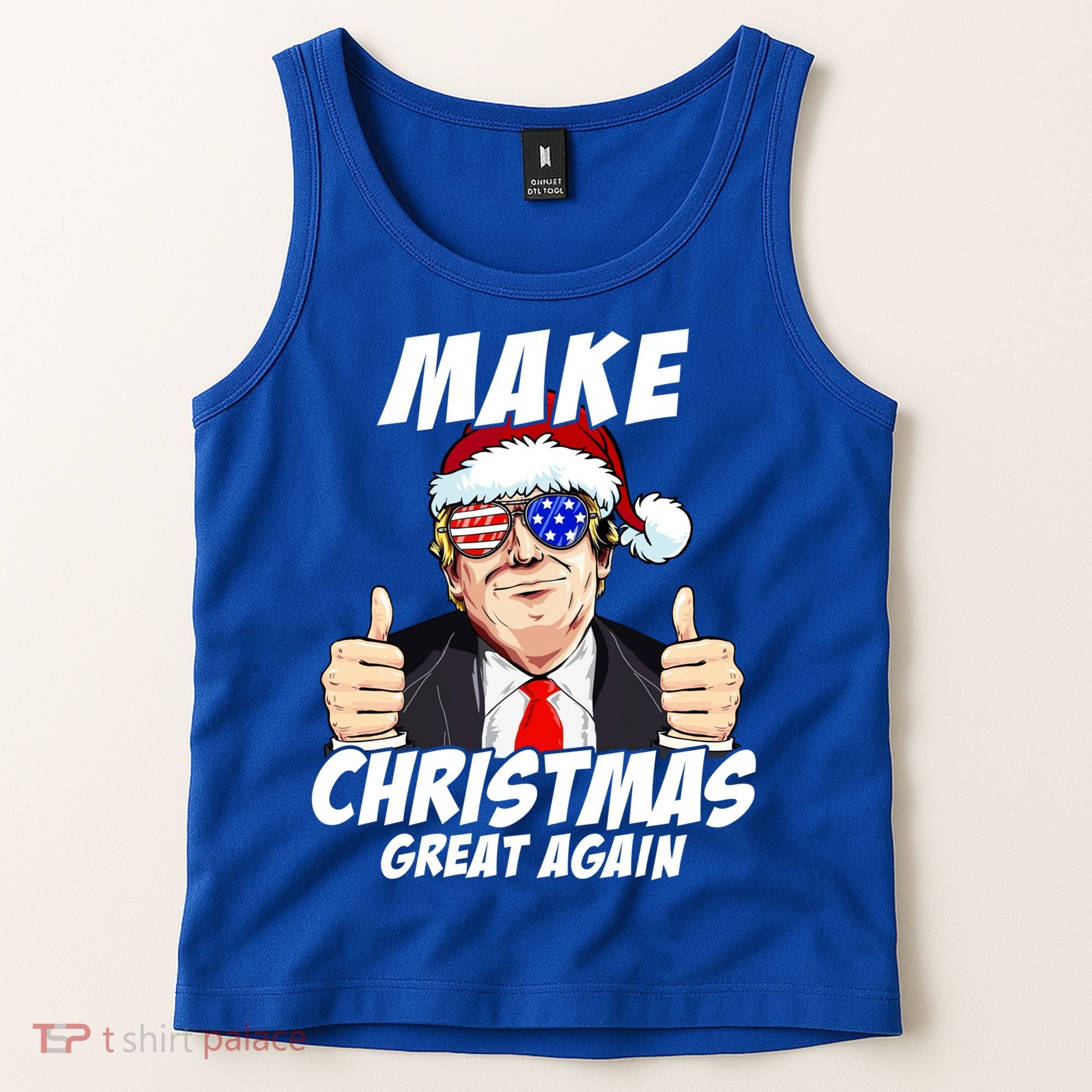 Santa Trump Make Christmas Great Again Family Matching Gift Tank Top