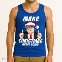 Santa Trump Make Christmas Great Again Family Matching Gift Tank Top thumb 3