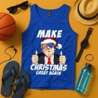 Santa Trump Make Christmas Great Again Family Matching Gift Tank Top thumb 4