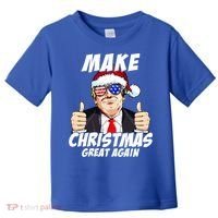 Santa Trump Make Christmas Great Again Family Matching Gift Toddler T-Shirt thumb 0