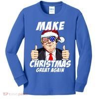 Santa Trump Make Christmas Great Again Family Matching Gift Kids Long Sleeve Shirt thumb 0