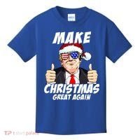 Santa Trump Make Christmas Great Again Family Matching Gift Kids T-Shirt thumb 0