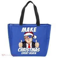 Santa Trump Make Christmas Great Again Family Matching Gift Tote Bag thumb 0