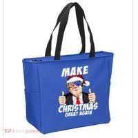 Santa Trump Make Christmas Great Again Family Matching Gift Tote Bag thumb 2