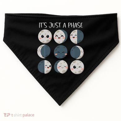 Science Teacher Moon Phases Scientist Back To School USA-Made Doggie Bandana