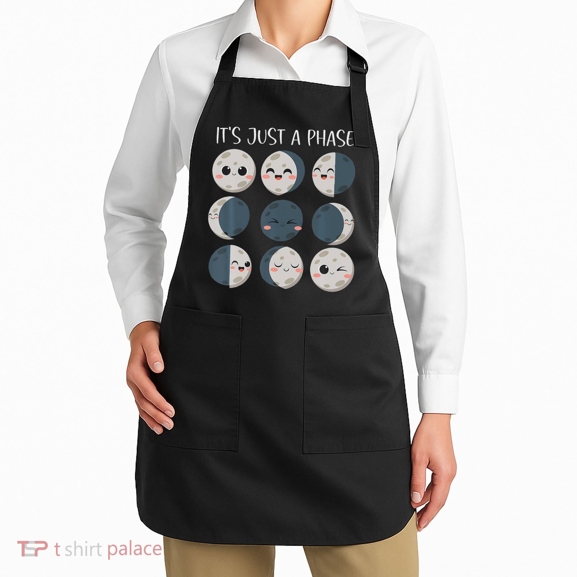Science Teacher Moon Phases Scientist Back To School Apron