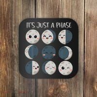 Science Teacher Moon Phases Scientist Back To School Coaster thumb 0