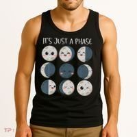 Science Teacher Moon Phases Scientist Back To School Tank Top thumb 3