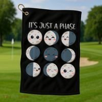 Science Teacher Moon Phases Scientist Back To School Golf Towel thumb 1