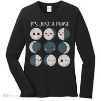 Science Teacher Moon Phases Scientist Back To School Women's Long Sleeve Shirt thumb 0