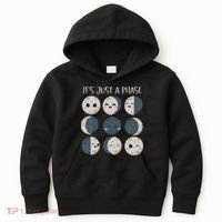 Science Teacher Moon Phases Scientist Back To School Kids Hoodie thumb 0