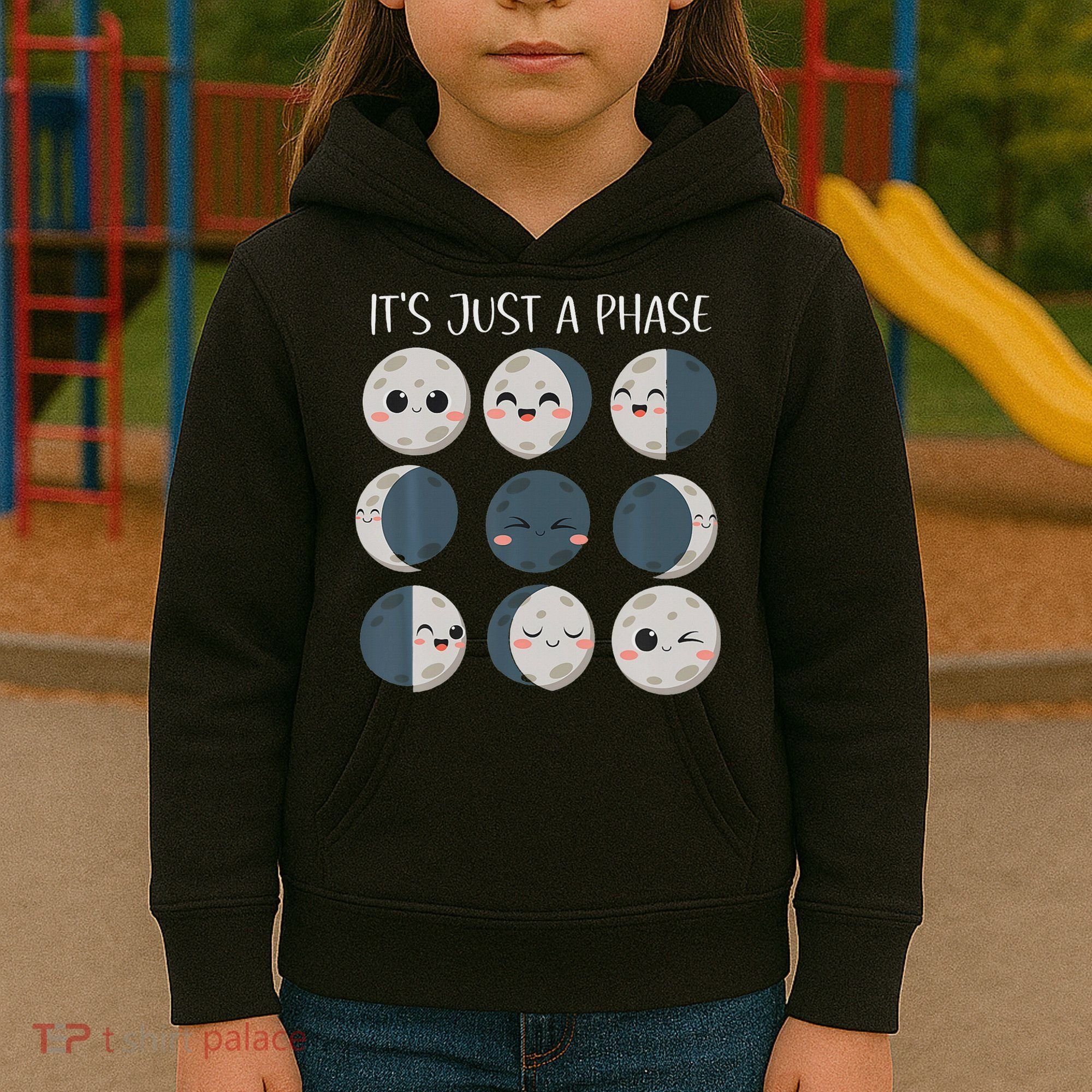 Science Teacher Moon Phases Scientist Back To School Kids Hoodie