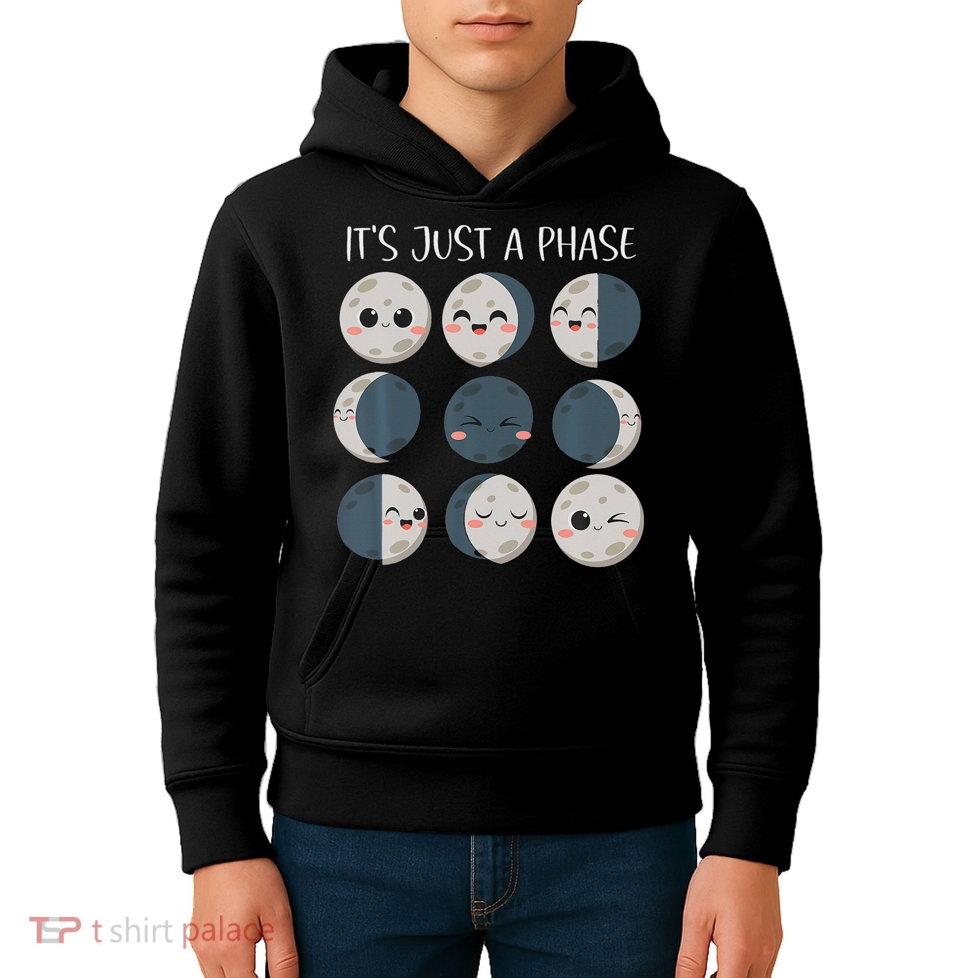 Science Teacher Moon Phases Scientist Back To School Kids Hoodie